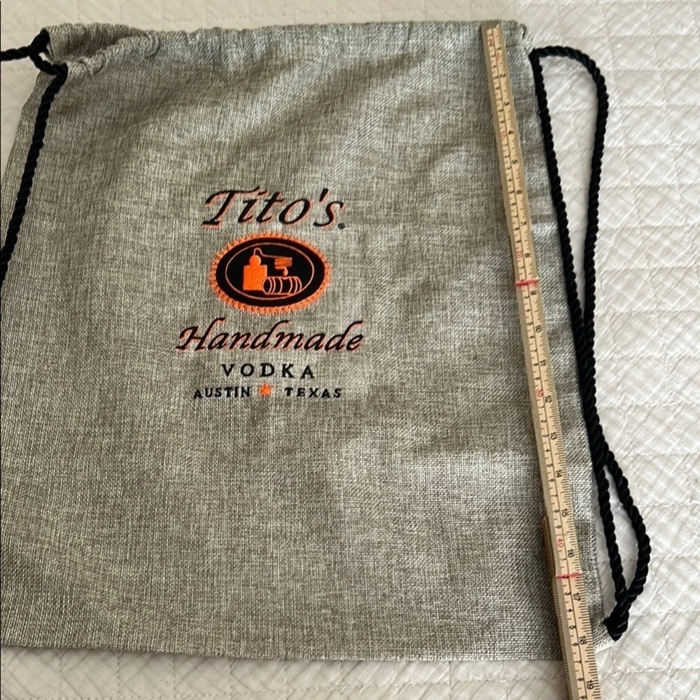 Tito's Vodka Drawstring Knapsack Backpack Bag - BRAND NEW